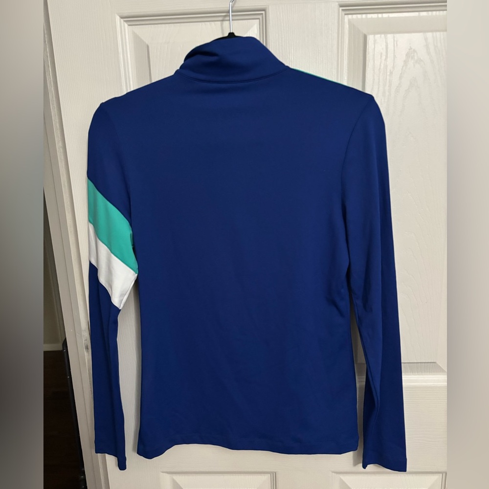 Lohla Sport | LS Fiona Cross Stripe Lapis Blue White Sz S - Picture 3 of 7